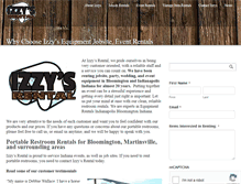Tablet Screenshot of izzysrental.com